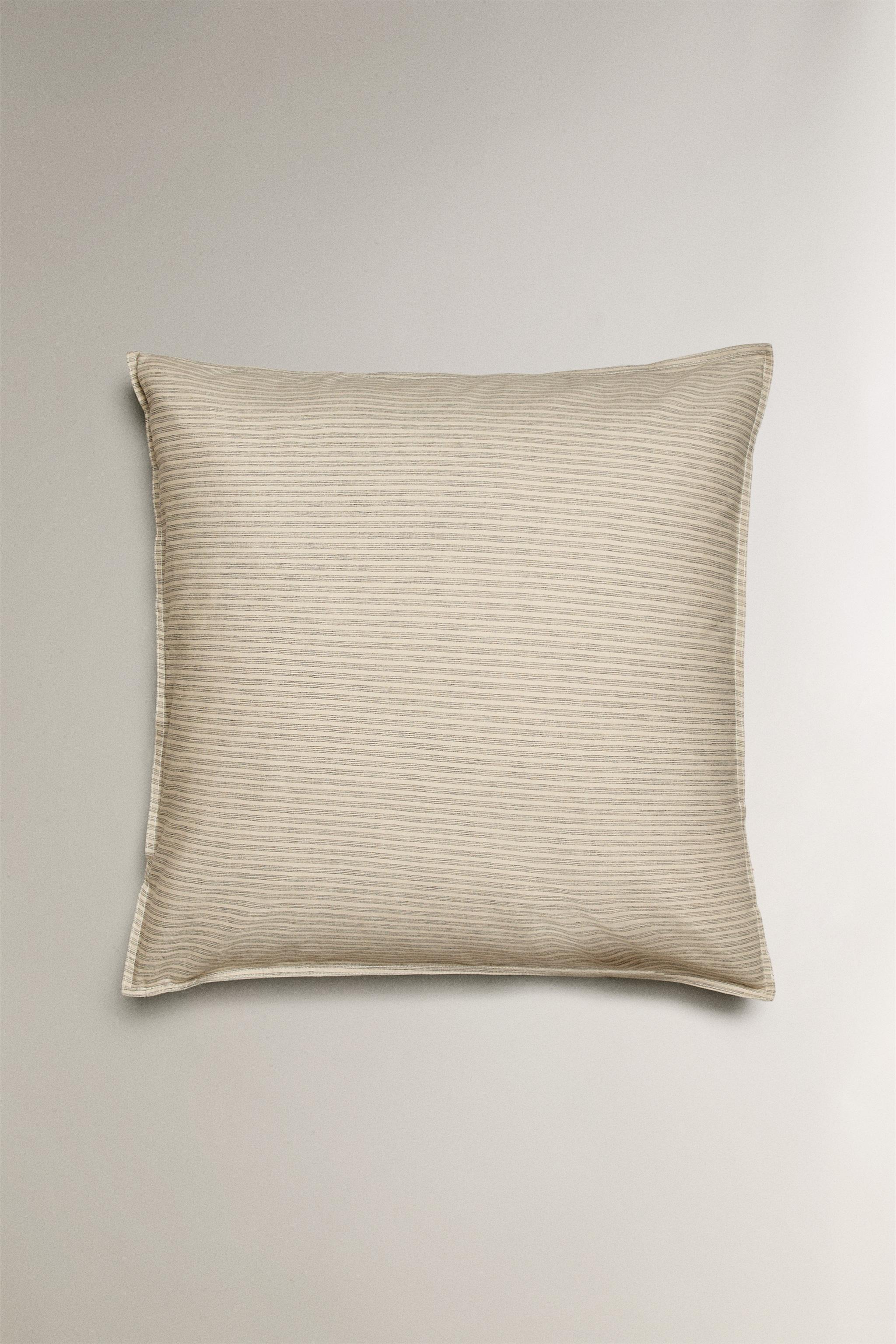 DYED THREAD STRIPED PILLOWCASE